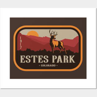 Vintage Estes Park Colorado Elk Apparel Posters and Art